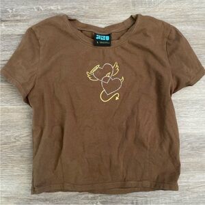 Brown Angel Graphic Tee